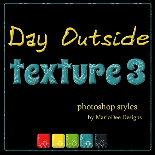 Day Outside Flower Texture Photoshop Styles
