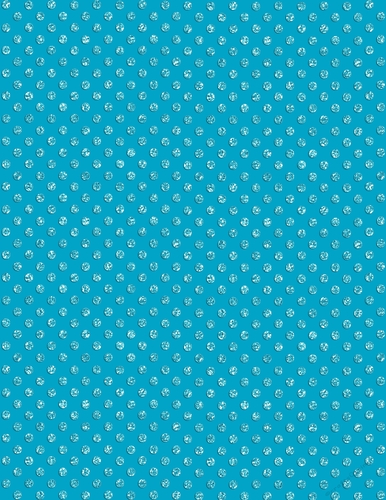 Turquoise Blue with Blue Glitter Small Polka Dot Pattern A4 Size Digital Paper Background