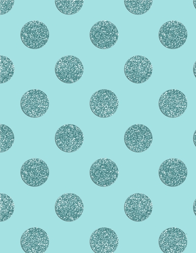 Light Blue with Blue Glitter Big Polka Dot Pattern A4 Size Digital Paper Background