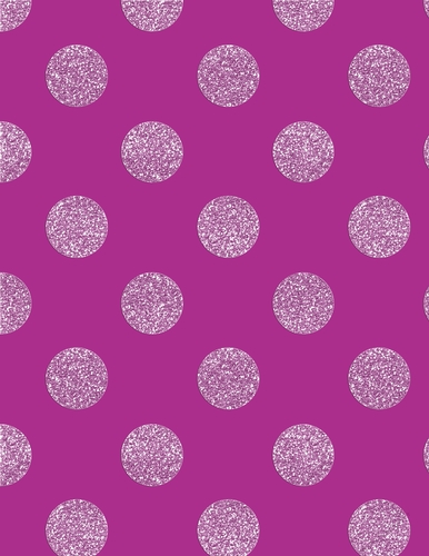 Purple with Purple Glitter Big Polka Dot Pattern A4 Size Digital Paper Background