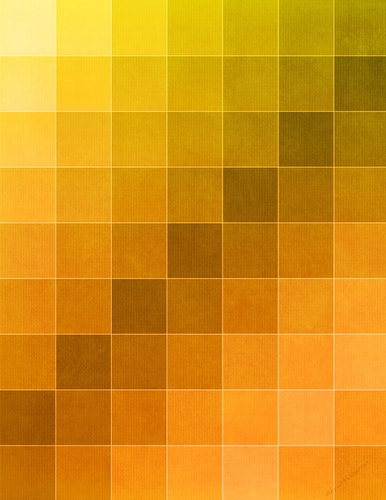 Yellow to Golden Large Check Ombre Color Pattern A4 Size Digital Paper Background