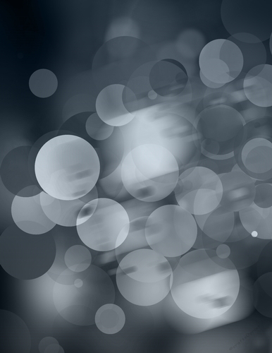 Grey Color Bokeh Large Circles Pattern - A4 Size Digital Paper Background