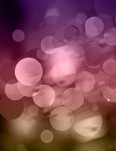 Purple, Pink to Brown Color Bokeh Large Circles Pattern - A4 Size Digital Paper Background