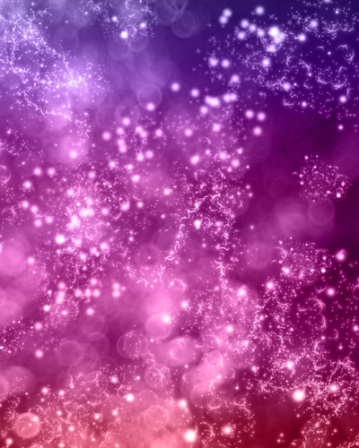 Purple & Pink Bokeh Space Theme Circles, Spots & Sparkle Pattern - Digital Paper Background