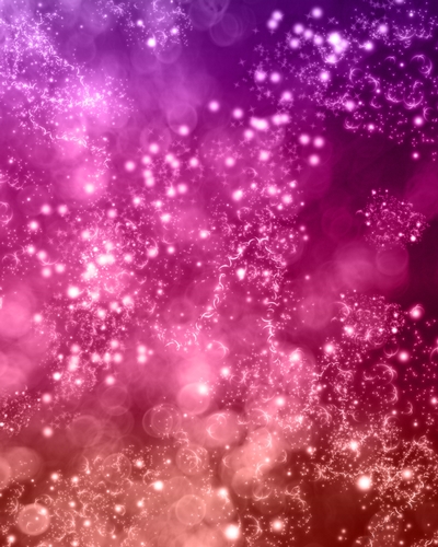 Purple, Pink & Red Bokeh Space Theme Circles, Spots & Sparkle Pattern - Digital Paper Background