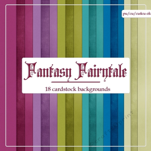 Fantasy Fairytale Colors - A4 Size Cardstock Papers