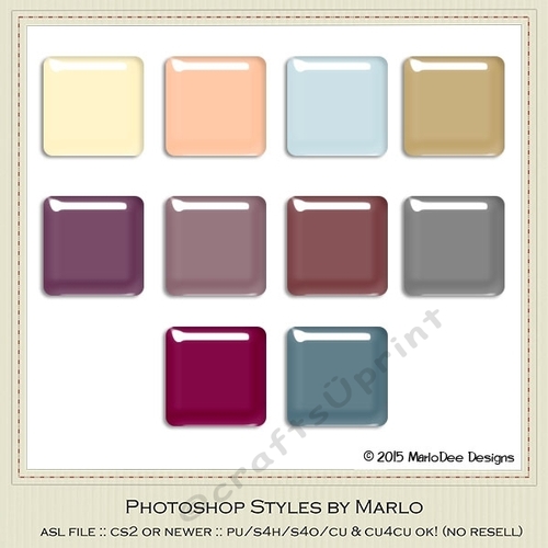 Healthy Lifestyle Colors Gloss Photoshop Styles