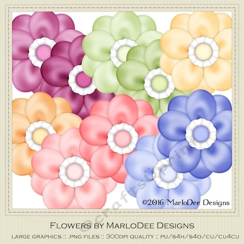 Hugging My Baby Colors Digital Flowers pkg 1