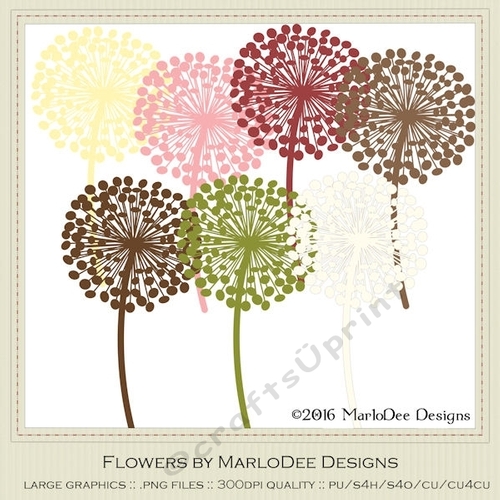 Ice Cream Sundae Colors Dandelion Flowers