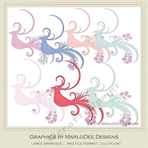 Spring Colors 5 - Peacock Graphics