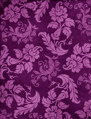 Purple Elegant Floral A4 Size Digital Paper Background {SC4}