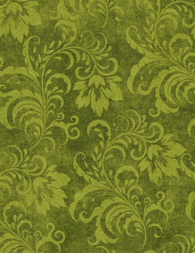 Green Pretty Floral A4 Size Background {FC1}