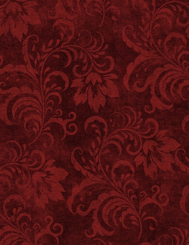 Dark Red Pretty Floral A4 Size Background {FC1}
