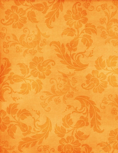 Elegant Golden Color Floral Pattern Background {BT}