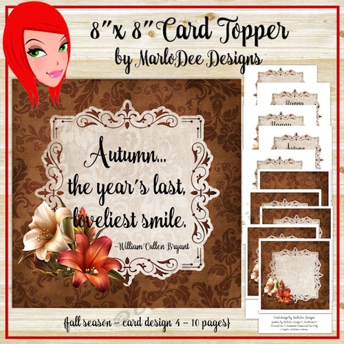 Brown Color 8x8 Autumn, Thanksgiving, Birthday and Blank Card Kit {BT}