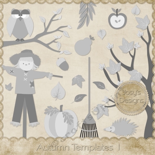 Autumn Season Layered Templates