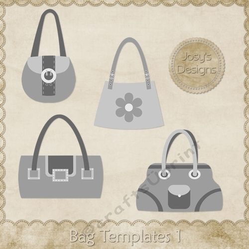 Handbag Purses Themed Layered Templates Pkg 1
