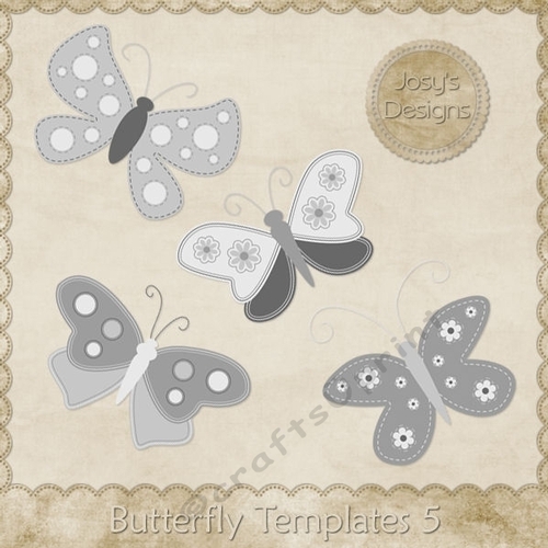 Butterflies Themed Layered Templates pkg 5