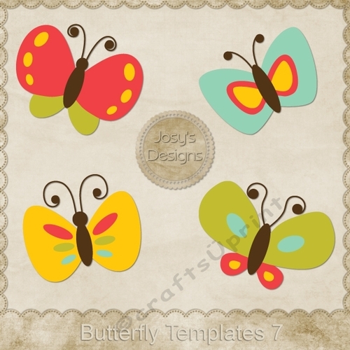Butterflies Themed Layered Templates pkg 7