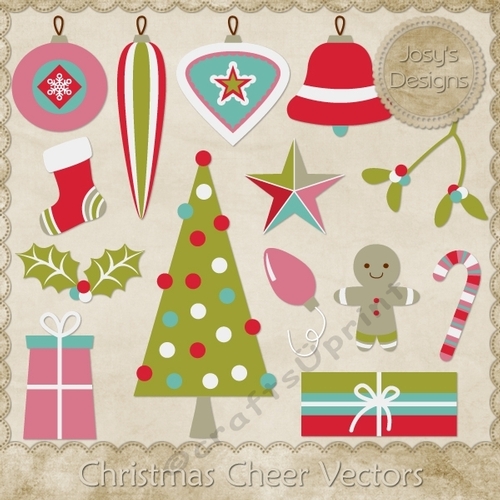Christmas Cheer Themed Layered Templates
