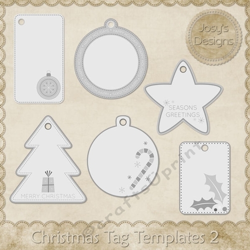 Christmas Tags Layered Templates pkg 2
