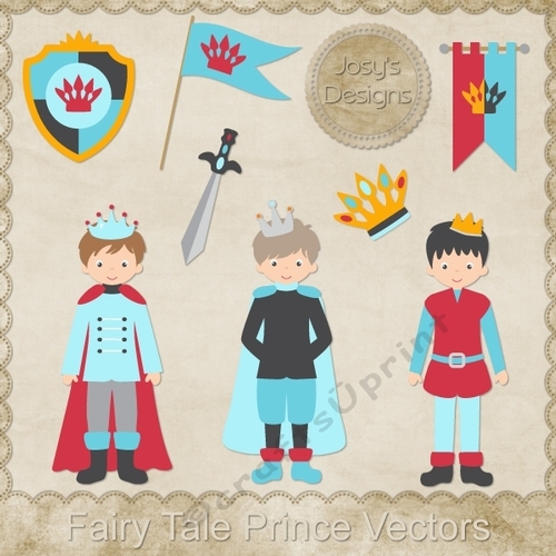 Fairytale Prince Themed Layered Templates Pkg 1