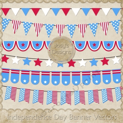 Independence Day Banners Layered Templates Pkg 1