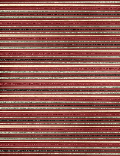 Green Yellow and Red Glitter Stripes on Red A4 Background Paper {CC1}