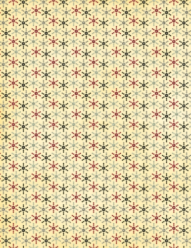Green Yellow and Red Glitter Snowflakes on Yellow A4 Background Paper {CC1}