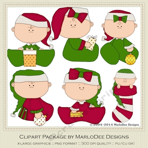 Babys First Christmas 2 set 1 - Clip Art Graphics