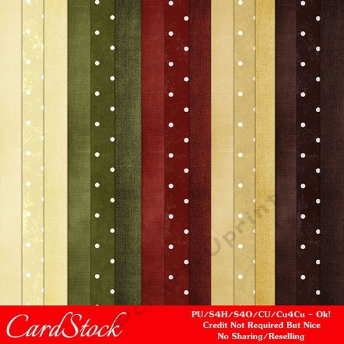 Christmas Colors 4 Cardstock & Dots A4 Size Digital Paper Backgrounds