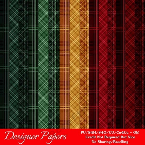 Christmas Colors 8 Plaid A4 Digital Paper Backgrounds