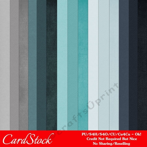 Winter Season Colors 12 Cardstock Textures A4 Digital Paper Backgrounds