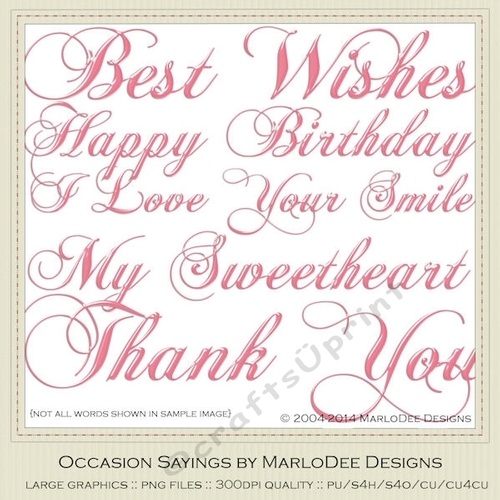 Hot Pink Plastic Color set 1 - Large Collection Mix Word Art Graphics
