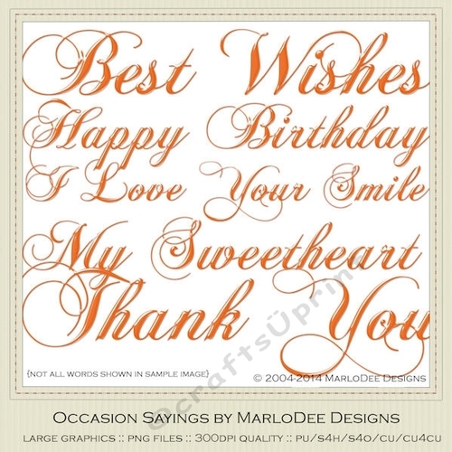 Orange Plastic Color set 1 - Large Collection Mix Word Art Graphics