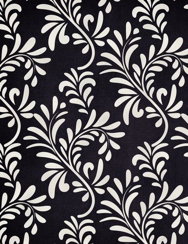 Elegant Navy Blue Background with Pearl Cream Color Swirl Pattern (WC1)