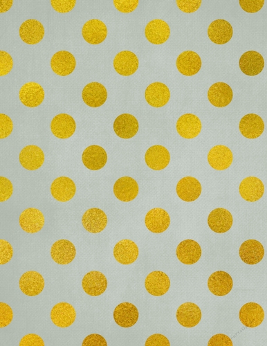 Light Green Background with Gold Foil Polka Dot Pattern (WC1)