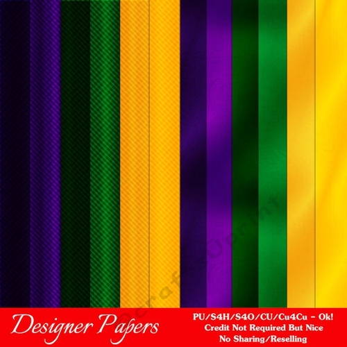 Mardi Gras Party Colors - Curtain Look 8x8 Size Paper Backgrounds