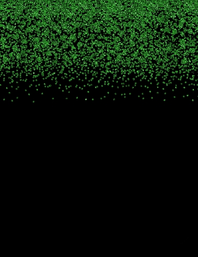 Green Glitter & Sequin Confetti Header on A4 Size Black Background {MGPC}