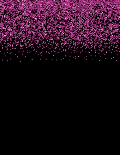 Fuschia Glitter & Sequin Confetti Header on A4 Size Black Background {MGPC}