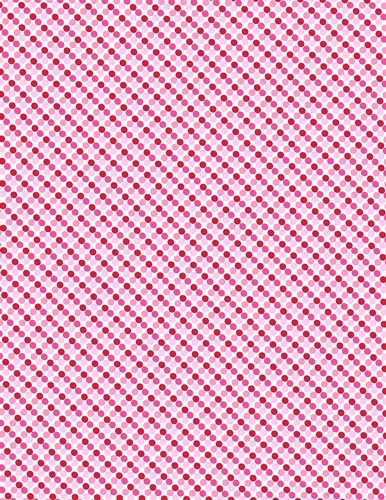 Valentine Colors Tiny Polka Dots on a A4 Size White Background 1 {VDC1}