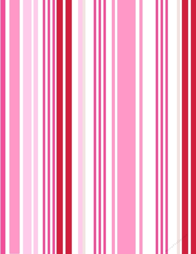 Valentine Colors Vertical Stripes on a A4 Size White Background 1 {VDC1}