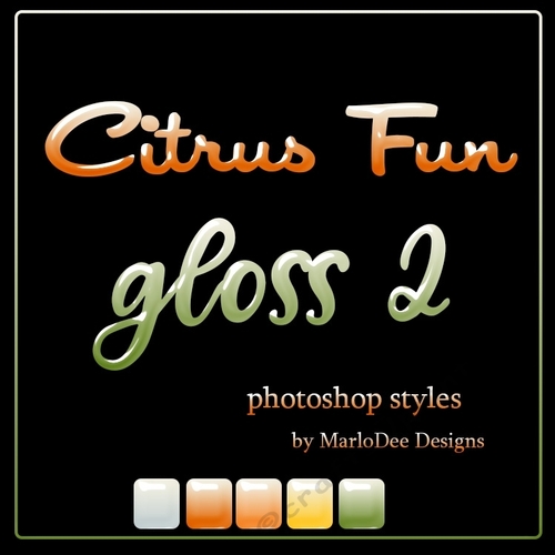 Citrus Fun Colors Gloss 2 Photoshop Styles