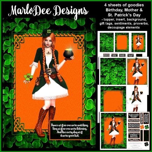Pretty Irish Girl - Card Mini Kit