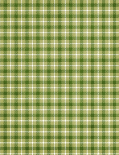Green & White  Easter Colors - Tartan Plaid Pattern - A4 Size Backing Paper