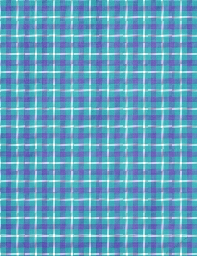 Blue & White  Easter Colors - Tartan Plaid Pattern - A4 Size Backing Paper