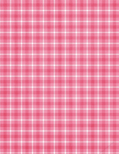 Pink & White  Easter Colors - Tartan Plaid Pattern - A4 Size Backing Paper