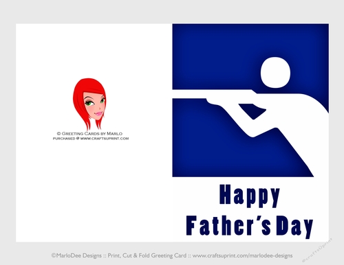 Hunter | Cut & Fold 5x7 Happy Fathers Day Card