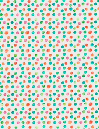 Mix Color Watercolors - Dots Design 1 A4 Size Backing Paper