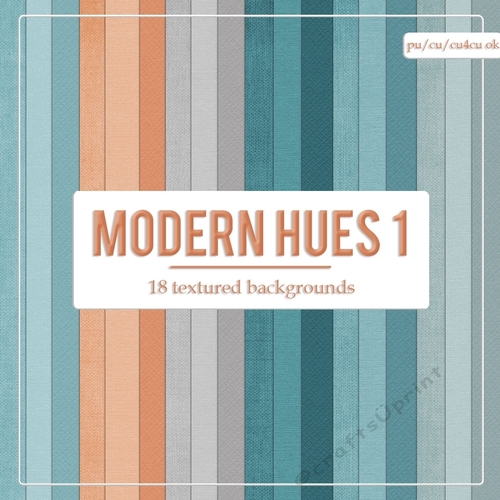 Modern Hues 1 - Scrapbook Size Textured Cardstock Backgrounds